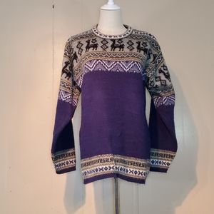 Katcus Multi-Color 100% Alpaca Sweater